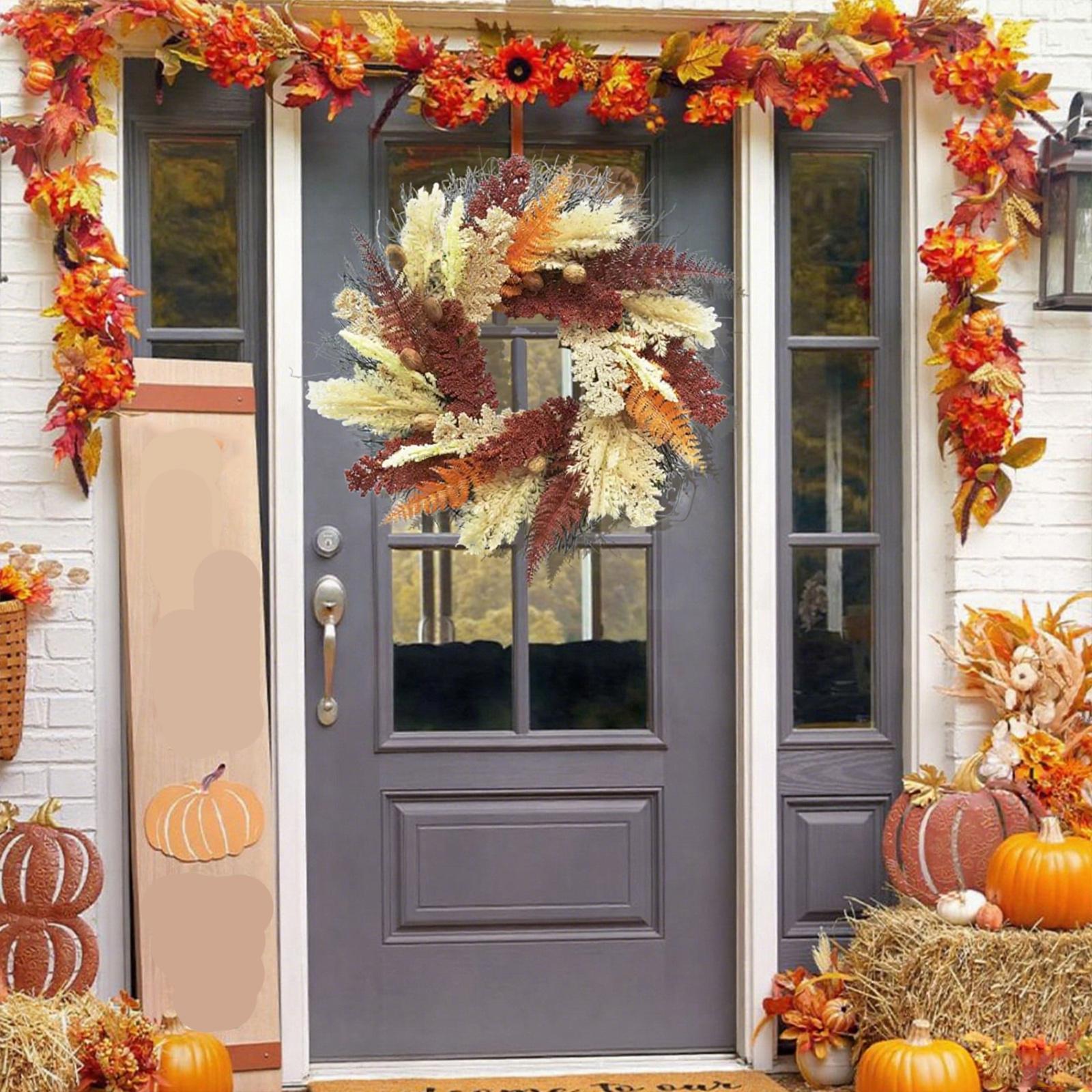 

AutumnHarvest Festival Thanksgiving Wreaths, Home Decorations, Front Door Hangers, Staircase Hangers One Size