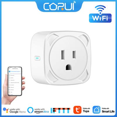 Priză inteligentă Corui Tuya Wifi cu monitor de putere 16a US Smart Plug Suport Smart Life App Alexa Google Assistant Control vocal