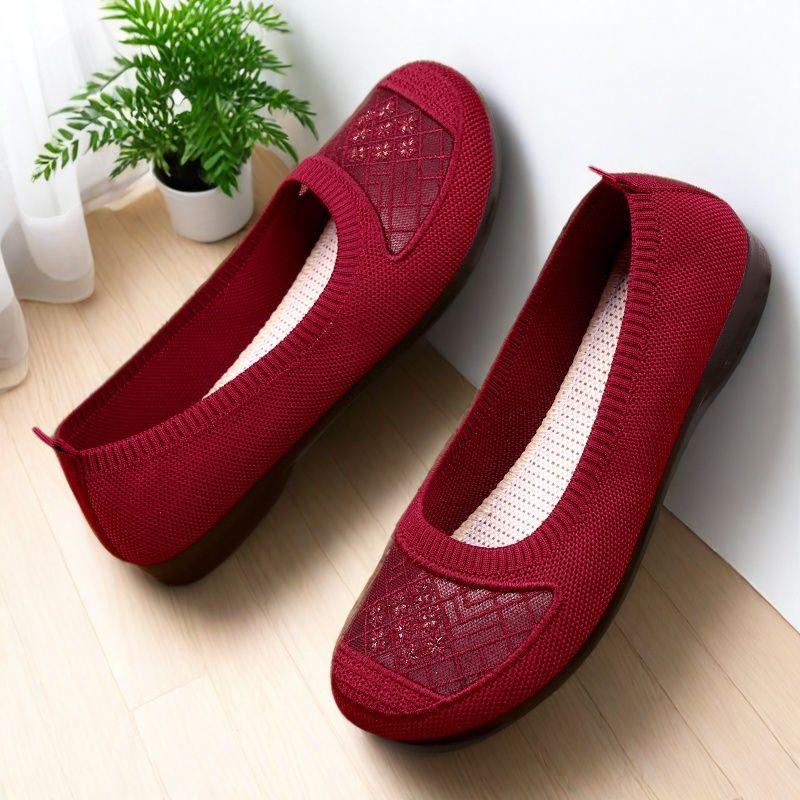 

Летняя тканевая обувь женская сетчатая обувь плоская подошва легкая дышащая нескользящая 41