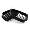 Front Fence Grill Grille ABS Matt Black Mesh For 2001 2002 2003 2004 BMW 5-Series E39