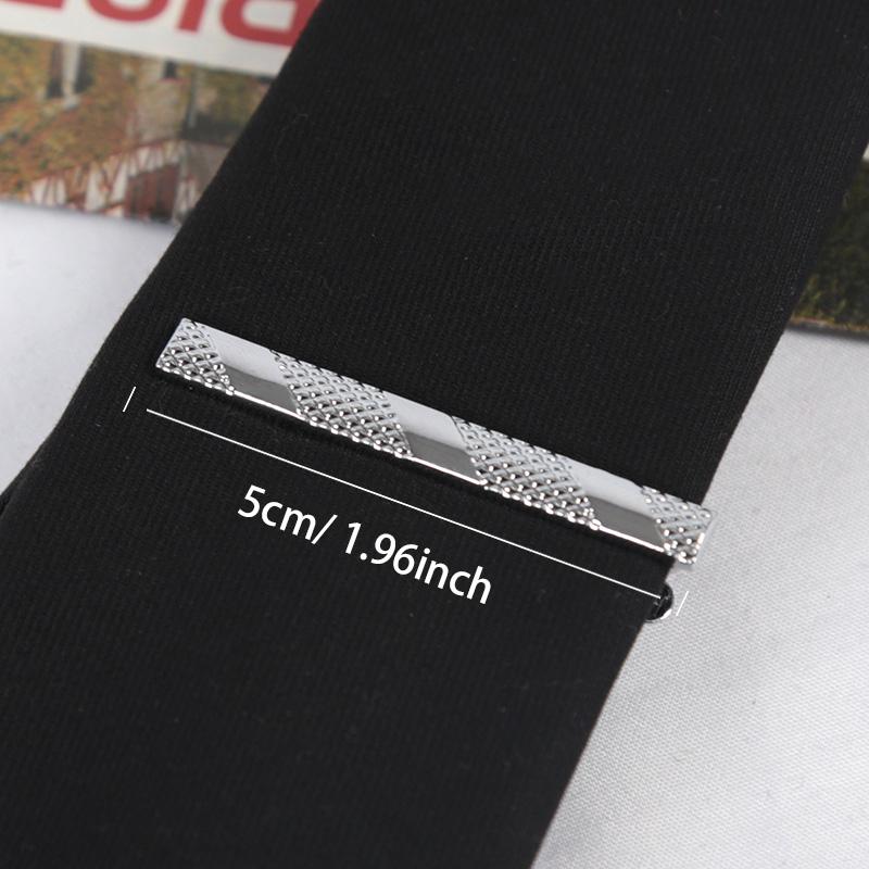 Necktie Accessories Metal Tie Clips Silver Color Jewelry Fashion Clips Pin Clasp Clamp Wedding Gifts Classic Tie Clips for Men