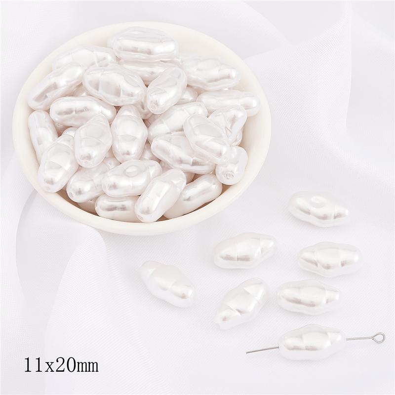 Irregular ABS Imitation Pearls Beads Acrylic Loose Beads for Jewelry Making DIY Necklace Earrings Hairclip Bracelet Necklace