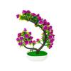 Artificial Plant Potted Plants Rolled Rose Half-moon Bonsai Artificial Flower Potted Plants Artificial Welcoming Pine