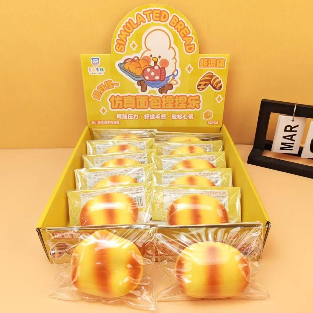 Pizza Hot Dog Fluid Toast Squishy Realistic Sensory Toy Bread Fidget Toy Party Favors