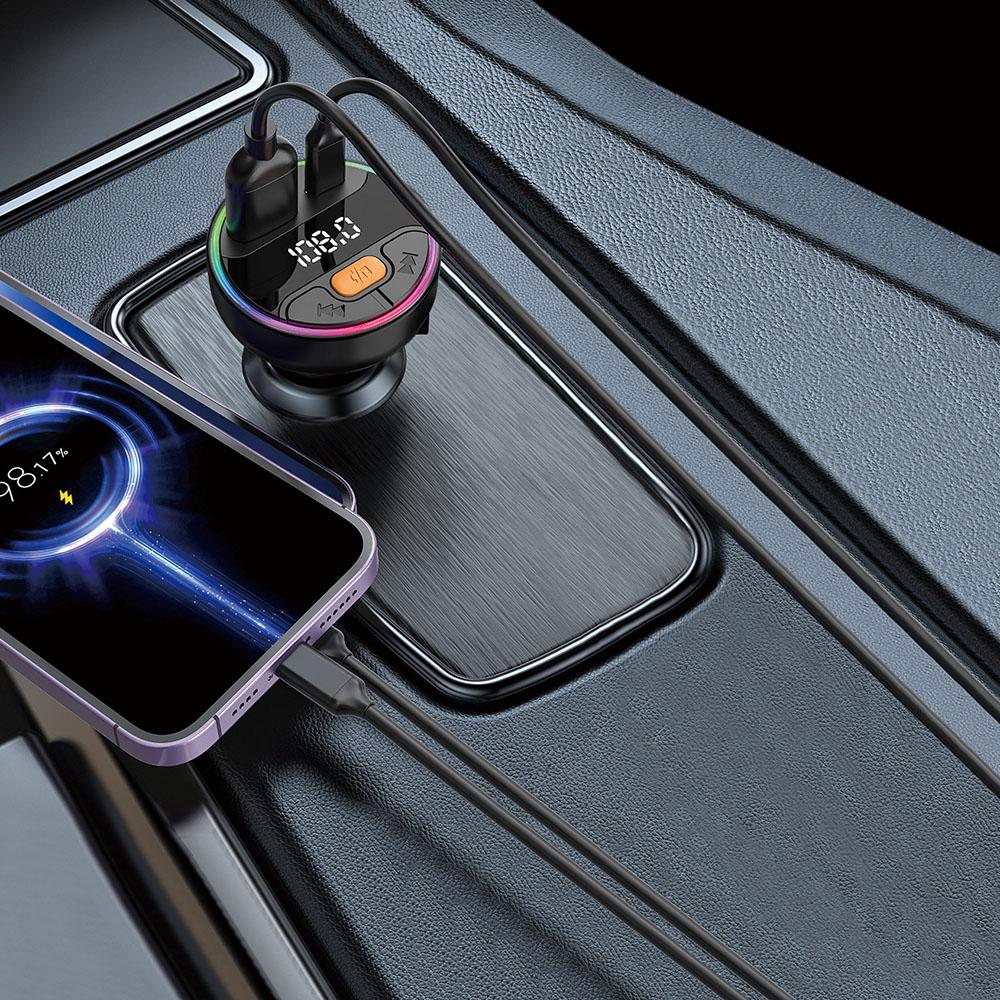 C9S Multifunctional Bluetooth-compatible Car MP3 Player QC3.0 PD 30W Charger FM Transmitter