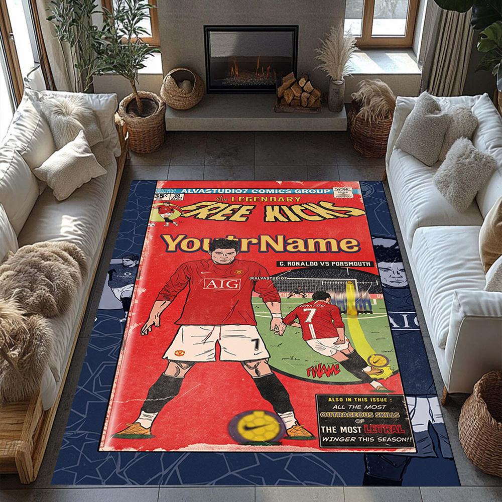 Manchester Customizable Name Floor Mat Suitable for Decorate room Dormitory Bedrooms Living Rooms Antislip Carpet Office home decor
