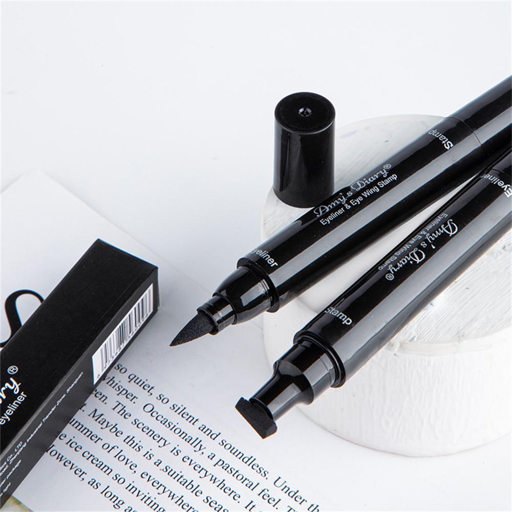 Eyeliner lichid ștampilă creion ștampilă impermeabilă sigiliu cu două capete 2-1 creion pentru ochi Pen Cosmetic eyliner instrumente de machiaj pentru ochi