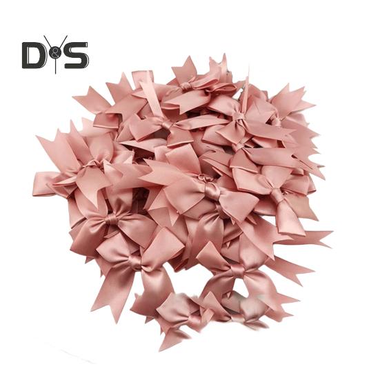 

50 шт. бантов из атласной ленты 3,3 дюйма банты для поделок для упаковки подарков свадебного декора шитья скрапбукинга своими руками поделки аксессуары для волос светло-розовый