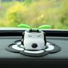 1PC Car Ornament Cartoon Car Jewelry Car Solar Swing Sunflower Plastic Decoration Car Supplies Female