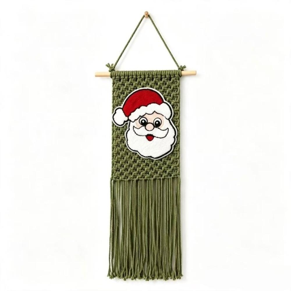 Woven Christmas Wall Tapestry Bohemian Style Holiday Wall Hanging Holiday Home Decor