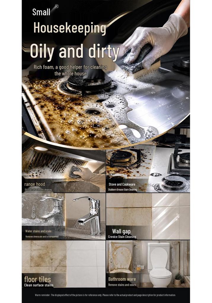 Kitchen Oil Stain & Fume Cleaner for Range Hoods and Stoves