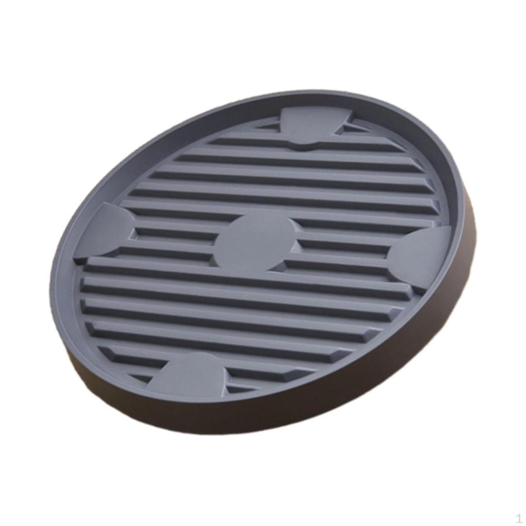 Circular Plant Stand for Effortless Flower Pot Mobility