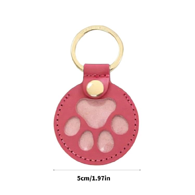 Sentimental Pet Hair Keepsake Keychain Portable PU Leather Design Pendant For Pet Owners And Thoughtful Gift