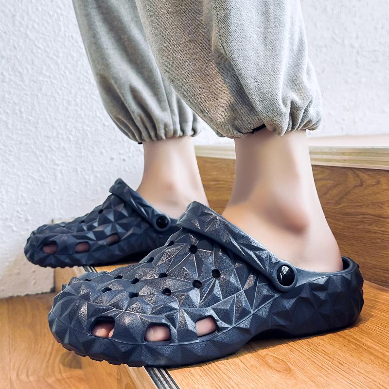 Summer Men's Sandals Fashion Beach Shoes Casual Men's Comfortable Breathable Cave Shoes Slippers Men's Outdoor Slippers