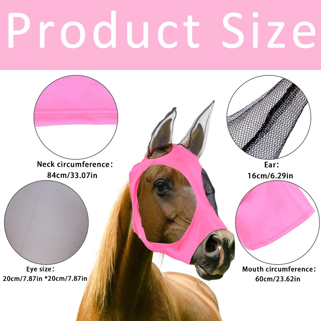 Buy Equestrian Mask Horse Headgear Rose 
