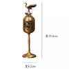 Creative Mini Aromatherapy Furnace, Home Indoor Zen Tea Ceremony Decorations, Metal Alloy, Crane style Small Incense Burner, 1Pc