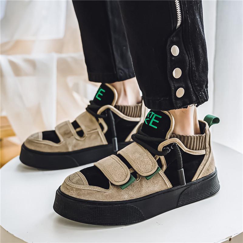 Fashion Original Black High Top Sneakers Men Street Comfortable Suede Men's Skateboard Shoes Fashion Casual Designer Shoes Men Trainers