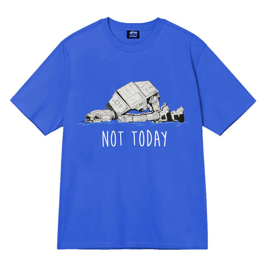 Funny At Walker Not Today Harajuku T Shrits Graphics Print Mens Women Tee Shirt High Quality Short Sleeves Streetwear Teenagers