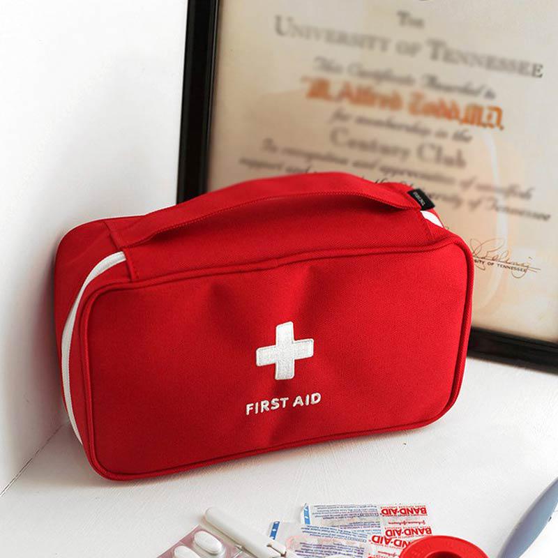 Red Blue Gray Portable Camping First Aid Kit Emergency Medical Bag Waterproof Car Kits Bag Outdoor KTY