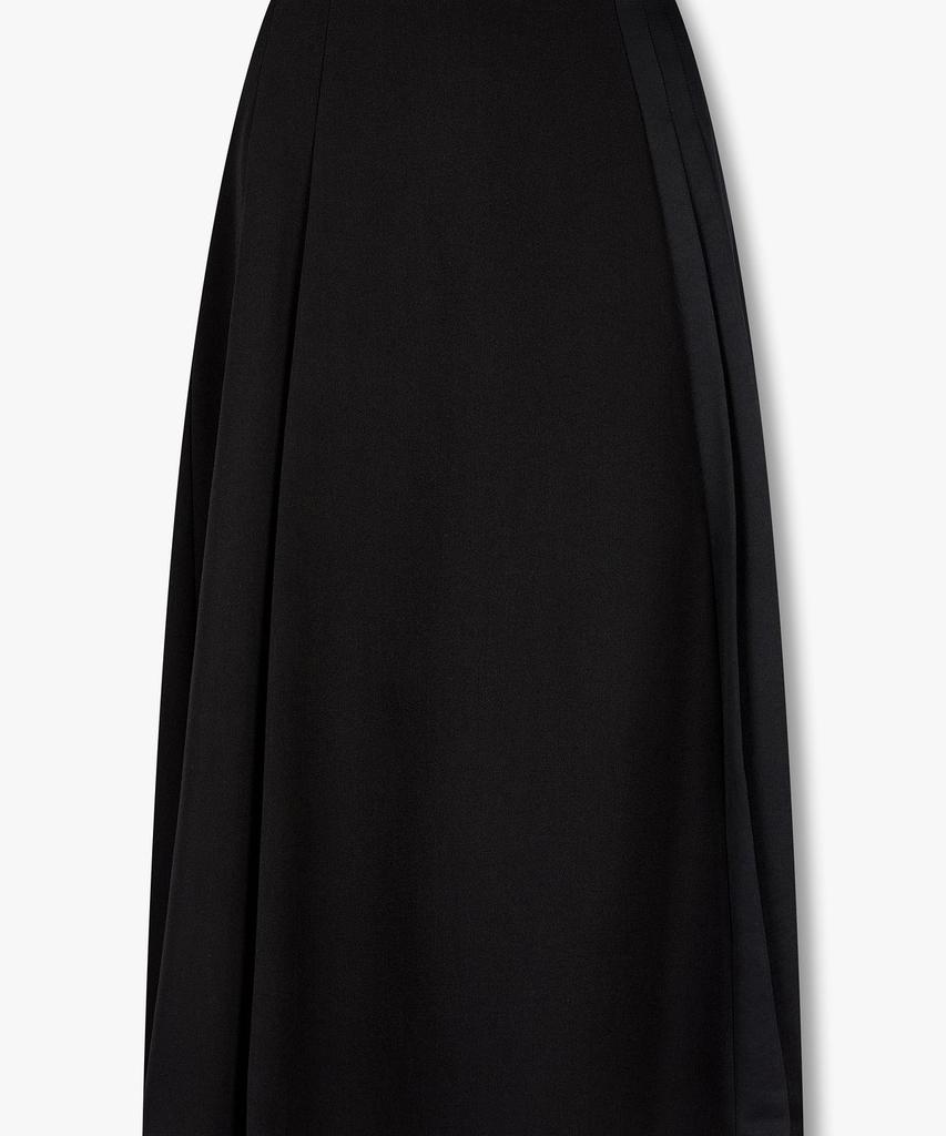 Bobeu Asymmetric Pleated Skirt_Black 7156335003