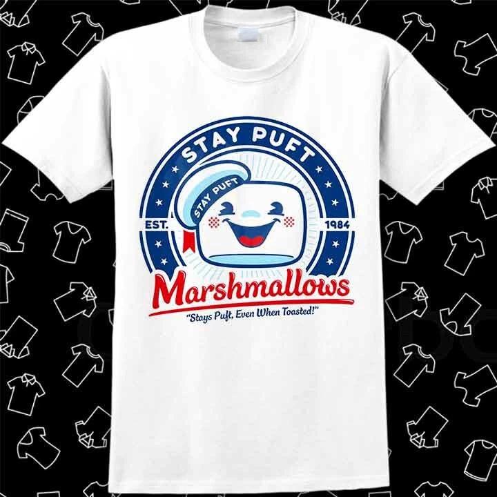 Ghostbusters Stay Puft Marshmallows Cult Movie 80 s T Shirt Gift Best Seller 881 S
