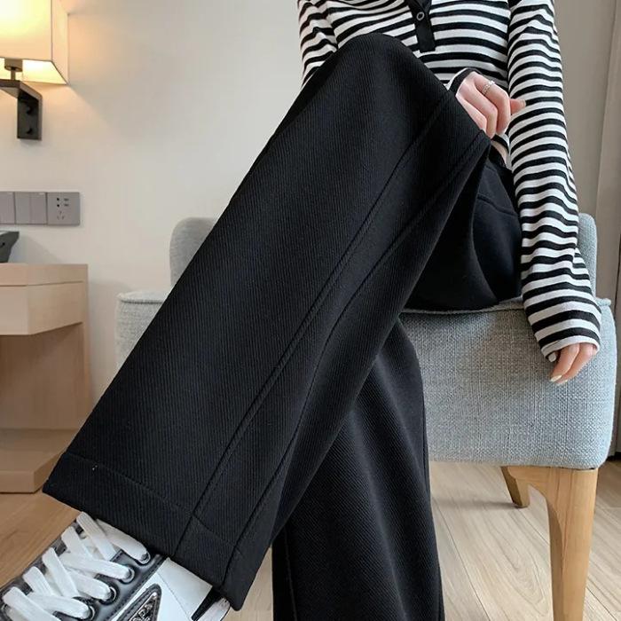 

Брюки-бананы для женщин на весну и лето, новые свободные прямые повседневные и универсальные спортивные брюки с высокой талией XXL