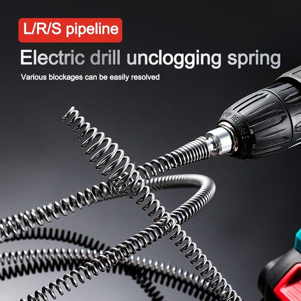 1-5m Elektrische Bohrmaschine Abflussbaggerfeder Verdickter Spülenreiniger für Küche Badezimmer Sanitär