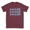 Mens TShirt Project Hail Mary Amaze Amaze Amaze Humorous Pure Cotton Tee Shirt Short Sleeve T Shirts Crew Neck Tops Printed