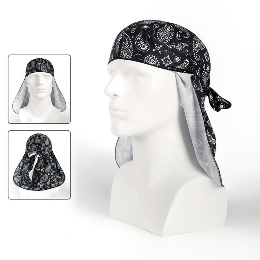 Unisex Sommer Atmungsaktiver Pullover Sonnenschutzmütze Blumenmuster Kopftuch Outdoor Sport Bandana Helm-Innenfutter