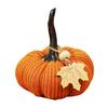 Mini Strikkede Gresskar Skrivebordspynt Høststoff Kunstige Gresskar Håndverk for Høst Takkefest Innhøstingsfestival Halloween Hjemmedekor