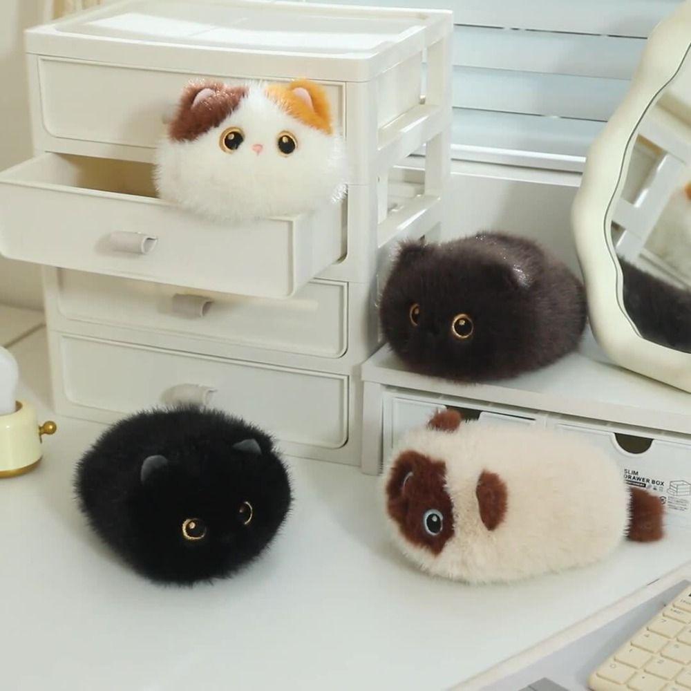 Fluffy Kitten Dolls Stuffed Animals Black Cat Plush Lovely Cute Cat Plush Toys Baby Gifts