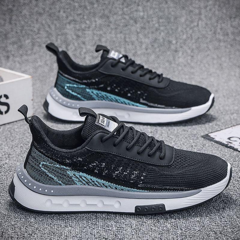 Man Shoe Lightweight Casual Shoes for Men Tennis Summer Mesh Sneakers Black Comfortable Size 44 Elegant Footwear Offer Walking