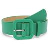 Fashionable Square Buckle  Pastel and Vibrant Colors Women’s Versatile Decorative Belt Simple Everyday Casual Wide Belts