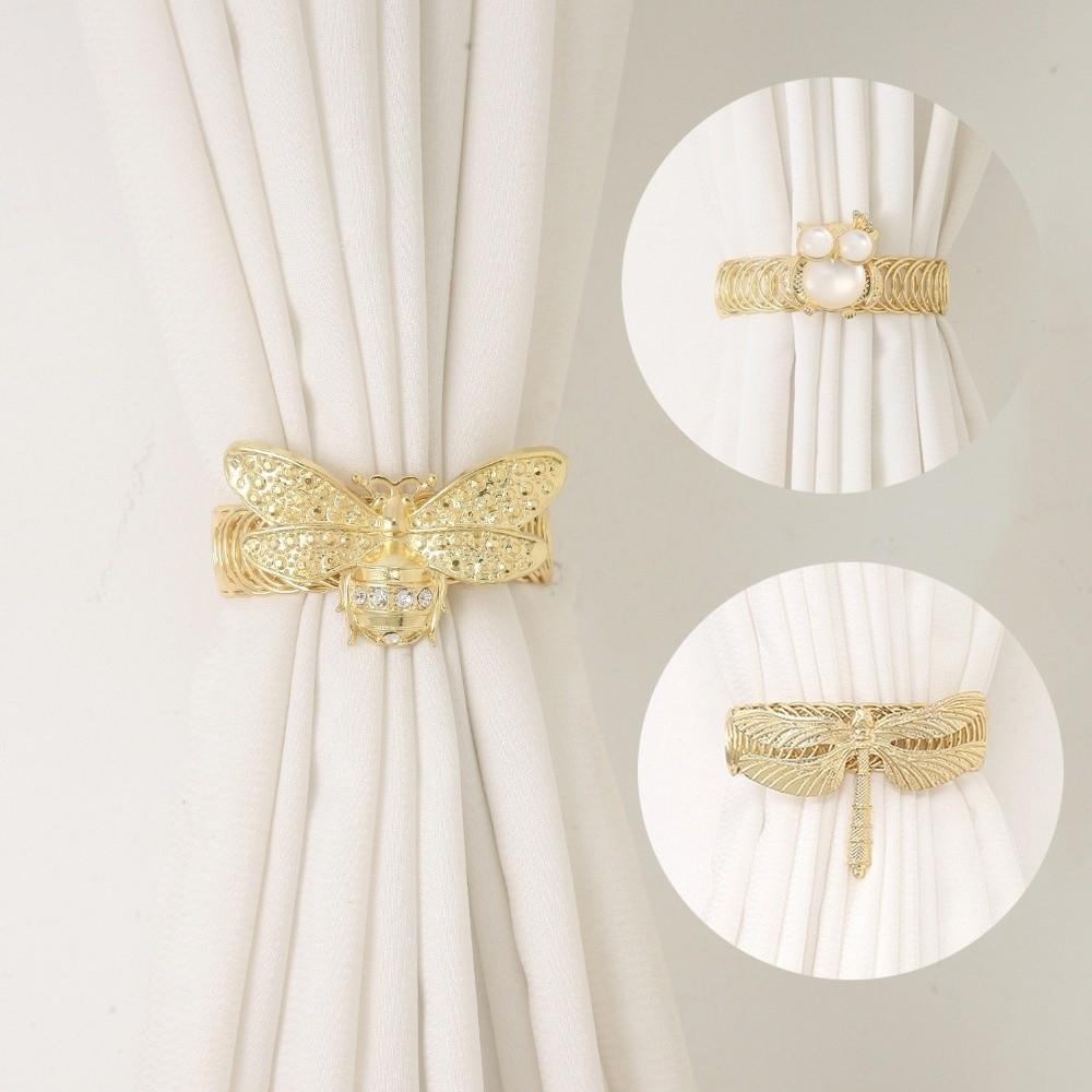 Exquisite Bee Curtain Straps Clips Luxury Curtain Holdbacks Stylish Owl Curtain Buckle  Dining Room