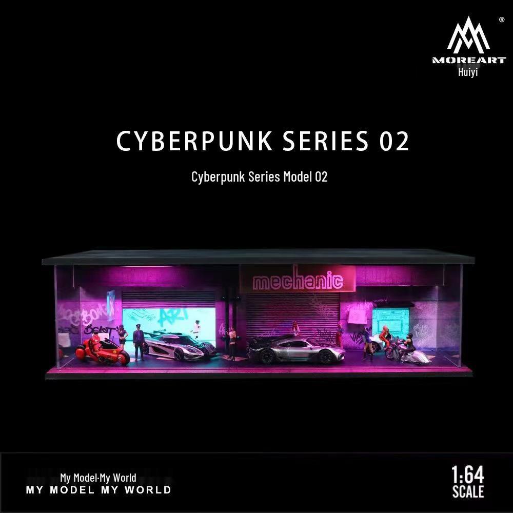 

Киберпанк 1/64 Масштаб Светящийся Сборочный Набор Сцены