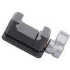 Quick Release Rail Clamp Aluminum Camera Cage Rail Clamp Adapter with 1 4 3 8 Inch Screw Holes for Camera Display
