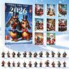 Dachshund Christmas Advent Calendar Calendars 2026, 24 Days 2D Acrylic Pendant Lover Gifts Countdown Calendar, Collectible Dog Ornaments, Holiday for