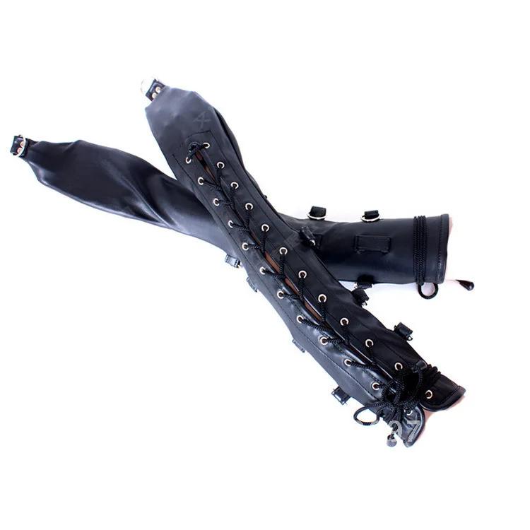 Bondage Armbinder Slave Roleplay Kit Armbinder Erotic Sex Toys PU Leather Arm Restraint Glove Straight Sleeve Adult
