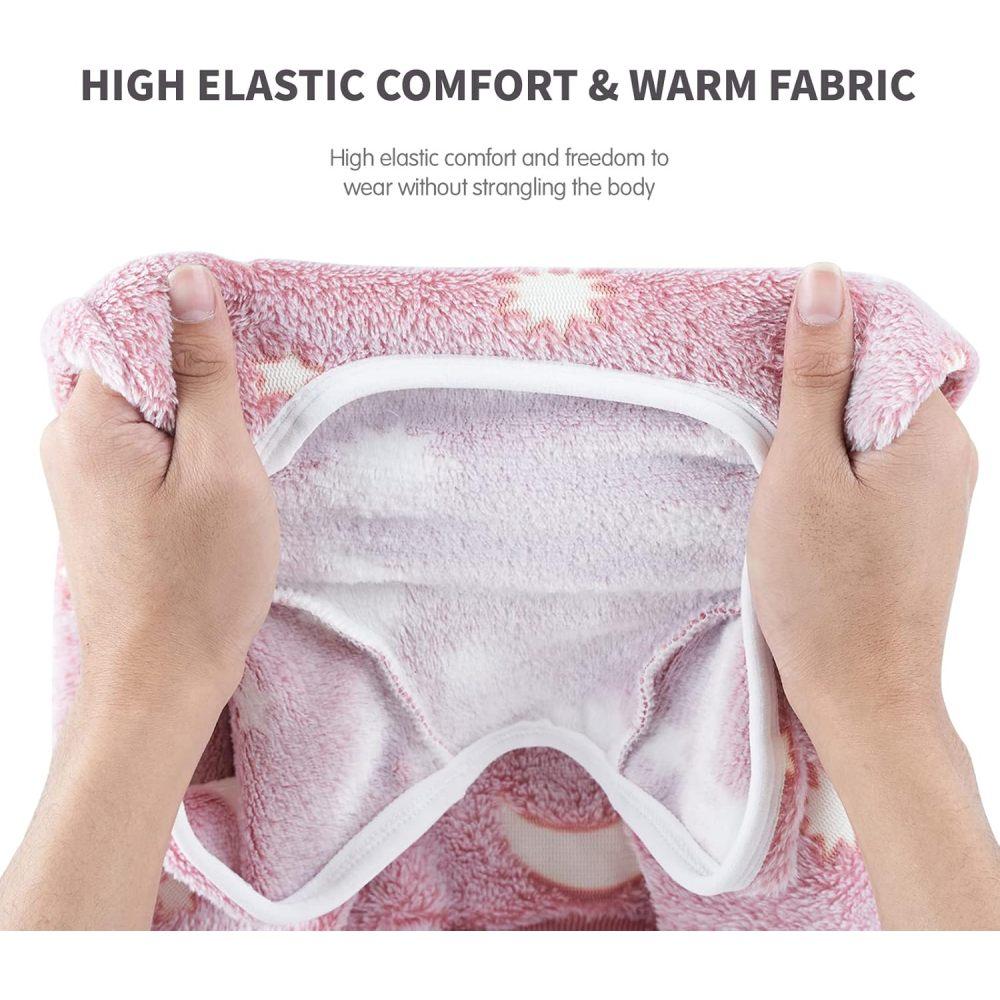 Pet Warm Clothes Comfortable Flannel Dog Pajamas Dog Loungewear Dog Onesies Small Dogs Four Legs Full Coverage