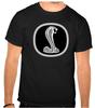 Mustang Ford Cobra Shelby Black T-shirt -590-