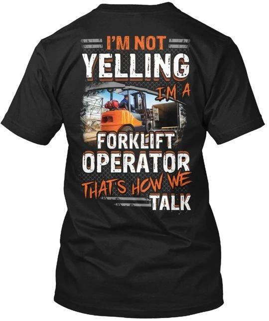 Forklift Operator T shirt Made in the USA Size S to 5XL