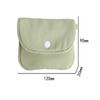 Portable Mini Cash Wallet Solid Color Cotton Cosmetic Bag Soft Lightweight Earphone Bag Women