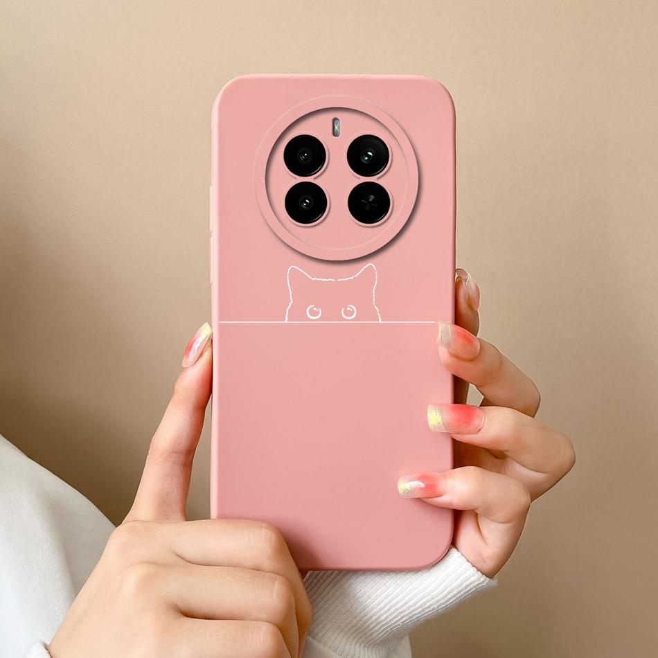 Love Heart Case For Realme 12 Pro Plus 12 Lite Back Cover For Realme12 4G Funda Liquid Silicone Camera Protection Phone Housing