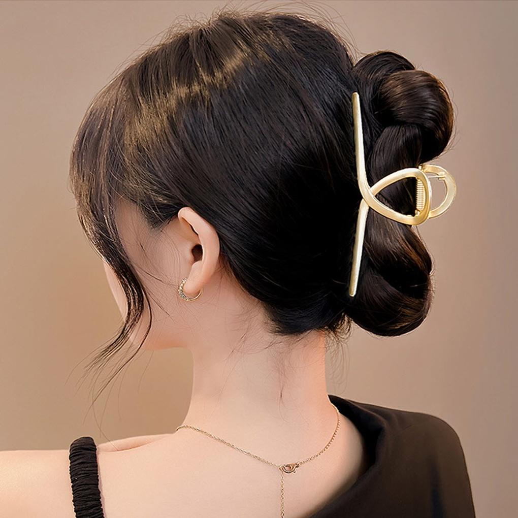 12cm metal cross hair clip