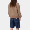 Carhartt WIP Carhartt Logo Letter Pattern Crew Neck Long Sleeve Sweatshirt Men Sweatshirt Khaki I030546-24E-XX