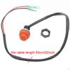 Außenborder Start Stop Schalter Universal Dringend 55cm Kabel Motor Wasserdicht Safe für