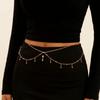 Water Drop Navel Nails Body Chain Tassel Bikini Belly Belt Fashion Waist Chain  Women