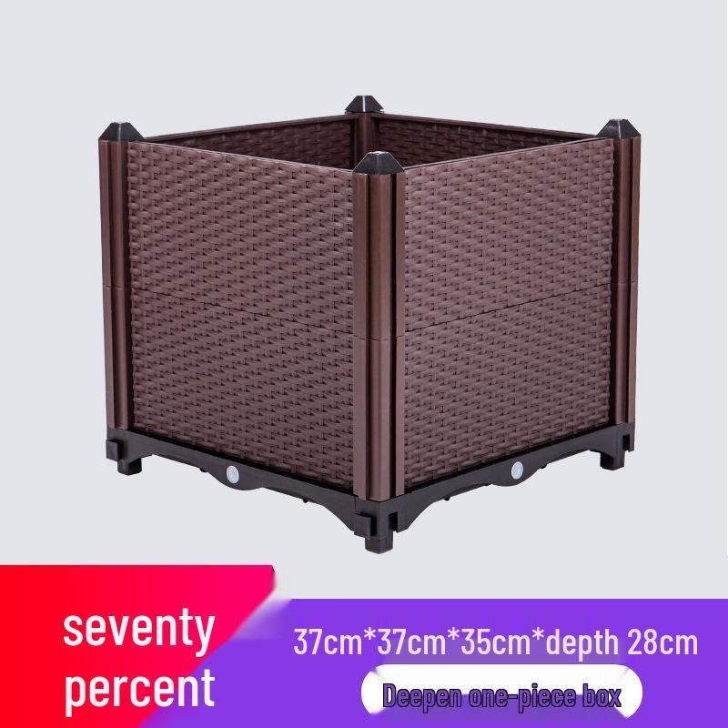 Thickened Plastic Vegetable & Flower Planter Box for Balcony, Indoor, Terrace, or Courtyard