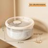 Rotatable Household Rice and Grain Storage Box: Insect & Moisture-Proof, Sealed, Compartmented Bucket