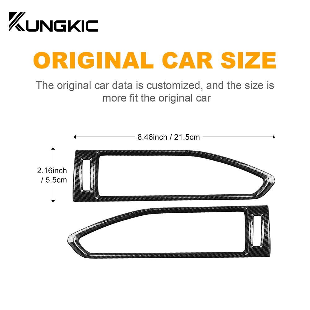 ABS Carbon Style Sticker For Subaru Crosstrek 2025 Impreza 2025 Side Air Vent Outlet Anti Scratch Interior LHD RHD Accsesories